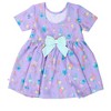 RuffleButts Girls Knit Short Sleeve Twirl Dress - 2 of 4