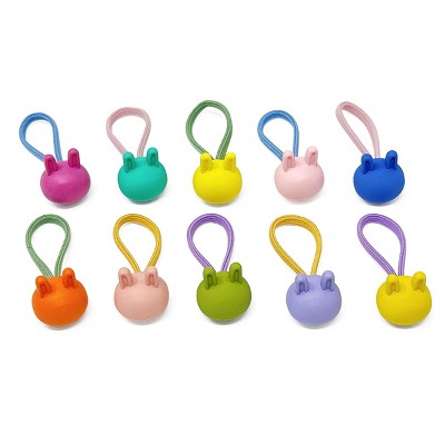 Wrapables Mini 3D Bunny Hair Ties (Set of 10)