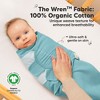 3pk Soothe Wren Swaddle Sleep Sacks, Organic Newborn Swaddles Wrap 0-3 Months, Soft Baby Wearable Blanket - 2 of 4