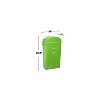 Alpine Industries Polypropylene Commercial Indoor Trash Can with Swing Lid 23-Gallon Lime Green - 4 of 4