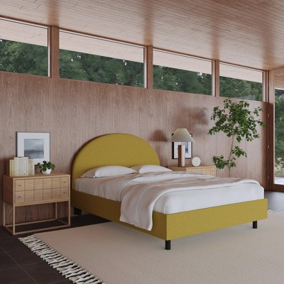 Adaline Platform Bed in Textured Linen - Threshold™
