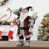 Northlight 24" Alpine Santa Claus with Snowshoes and Skis Christmas Figure - 2 of 4