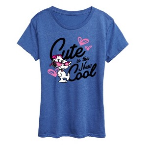 Women's - Peanuts - Cutesy is the New Cool Belle Short Sleeve Graphic T-Shirt - 1 of 4