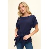 WEST K Women's Bailey Tie Front Dolman Blouse - 2 of 4