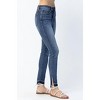 Women's Hi Waist Fray Slit Straight Leg Jeans - Judy Blue - 3 of 4