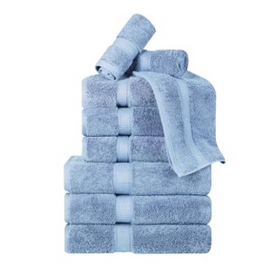 Luxury Cotton Heavyweight Ultra-Plush 9 Piece Towel Set by Blue Nile Mills - 1 of 4