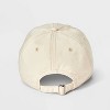 Women's Good Day To Be Kind Cotton Baseball Hat - Mighty Fine Cream - 3 of 4