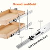 VEVOR 2 Tier Pull Out Cabinet Organizer, 14"W x 21"D Cabinet Drawer, Soft Close Slide out Shelf, Heavy-Duty Sliding Wood Drawer - 4 of 4