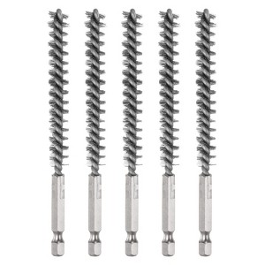 Unique Bargains Stainless Steel Cleaning Tools and Accessories Durable 1/4 Inch Hex Bore Brushes - 1 of 4