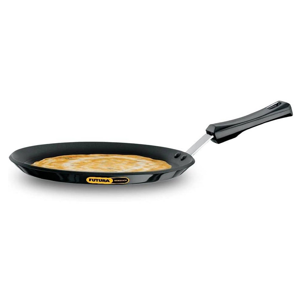 Hawkins Futura 10" Nonstick Tava Griddle: Anodized Aluminum, Gas Compatible, Hand Wash, 1-Year Warranty