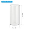 Unique Bargains High Borosilicate Glass Wear Resistant Clear Cylinder Vase - 2 of 4
