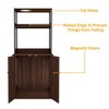 Famapy Brown Wooden Cat Cabinet with Climbing Space - Furniture Style Enclosure - 4 of 4