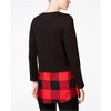 maison Jules Womens Layered Look Embellished T-Shirt - 2 of 2