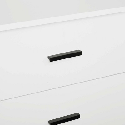 White Contemporary 2-Piece Modular Wardrobe Closet