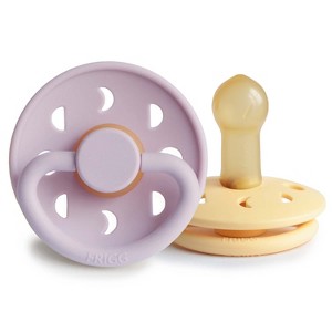 FRIGG Moon Natural Rubber Pacifier 2-Pack - 1 of 4