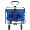 Collapsible Foldable Wagon, Portable Collapsible Wagon Carts, Beach Large Capacity Heavy Duty Folding Wagon For Sports, Shopping, Camping, Hiking - 2 of 4