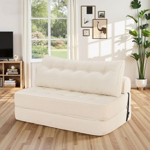 WARMOUNTS Foldable Sofa Bed with Adjustable Backrest, Convertible