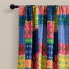 Misha Light Filtering Window Curtain Panels Fuchsia/Navy 52X84 Set - 2 of 4