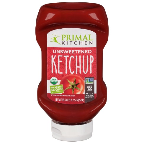 Primal Kitchen Squeeze Unsweetened Organic Ketchup - 18.5oz : Target