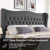 Gulches LIFT UP VELVET GRAY FULL SIZE BED - 4 of 4