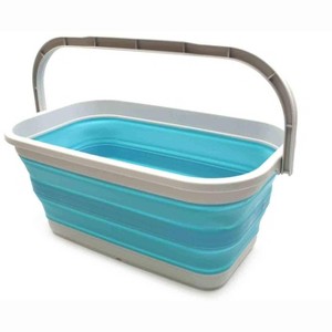 SAMMART 11.6L (3.06 Gallon) Collapsible Rectangular Handy Basket/Bucket - 1 of 4