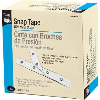 Dritz Snap Tape 18 Pkg White 