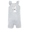 Hudson Baby Infant Girl Cotton Rompers, Girl Whimsical Dog - 3 of 4