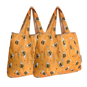Wrapables Foldable Tote Nylon Reusable Grocery Bag (Set of 2) - 1 of 4