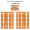 Big Dot of Happiness Basketball - Let the Madness Begin - Mini Candy Bar Wrapper Stickers - College Basketball Party Small Favors - 40 Count - 3 of 4