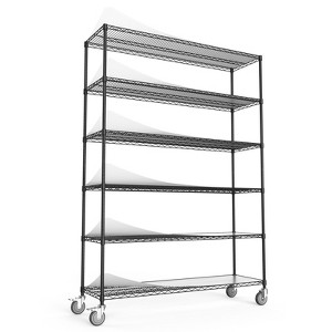 FONTOI Metal Storage Shelves, Adjustable Heavy Duty Shelving Unit, Standing Storage Rack Shelf Organizer - 1 of 4