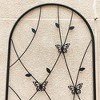 MOEPISY 2 Pack Metal Garden Trellis 71 inch x 19.7 inch Black - 3 of 4