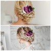 Unique Bargains Women's Durable Simulated Flowers Side Comb 1 Pc - 4 of 4