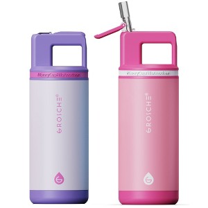 ALPINE Flip 'N Sip Kids Insulated Water Bottle With Straw - 16oz Kids Water Bottle - 1 of 4