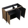 SEVOBAL Bathroom Vanities 48 Inch Freestanding Vanity Soft Close Door for Bathroom, Brown, 46.88"*19.5"*32.69" - 2 of 4
