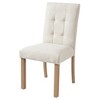 ACEPANO Set of 4 Modern Wooden Dining Chairs with Back For Dining Room-Beige - 3 of 4