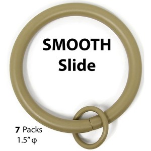 1 1-2 inch Metal Curtain Rings with Eyelets - 8 Finishes - 1 of 4