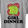 Women's - Instant Message - Girl Dinner Avocado Toast Short Sleeve Graphic T-Shirt - 2 of 4
