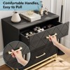 Wooden Dressers & Chest of Drawers with 3 Drawer, Wood nightstand for Storage and Organization - 4 of 4