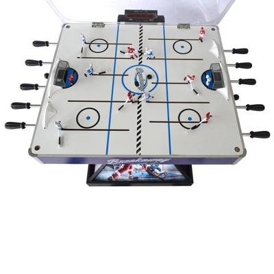 Breakaway 45" Blue Polycarbonate Dome Hockey Table with LED Scoring