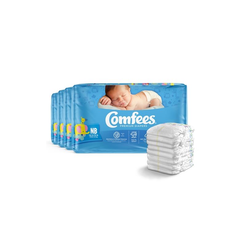 Comfees Premium Baby Diapers with Total Fit System for Boys & Girls, 1 of 4