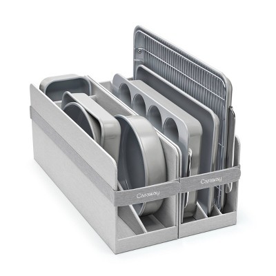 Silver Non-Stick 11-Piece Steel Bakeware Set