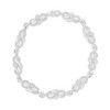 Haus of Brilliance Silver Prong Set Diamond Accent Infinity Weave Link Bracelet - 2 of 4