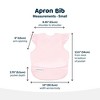 Tiny Twinkle Mess-Proof and Waterproof Baby Bib/Apron with Ruffled Shoulder, Machine Washable and BPA-Free - 3 of 4