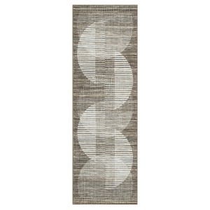 COZONY Washable Geometric Rug, Modern Non-Slip Carpet for Living Room and Dining Room - 1 of 4