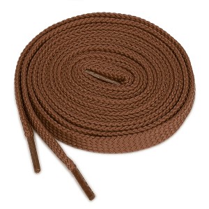 INSPIRE CHIC Double Layer Hollow Thick Flat Shoelaces 2 Pairs - 1 of 4