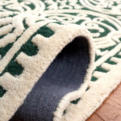 Ivory Elegance 5' x 8' Hand-Tufted Wool Area Rug
