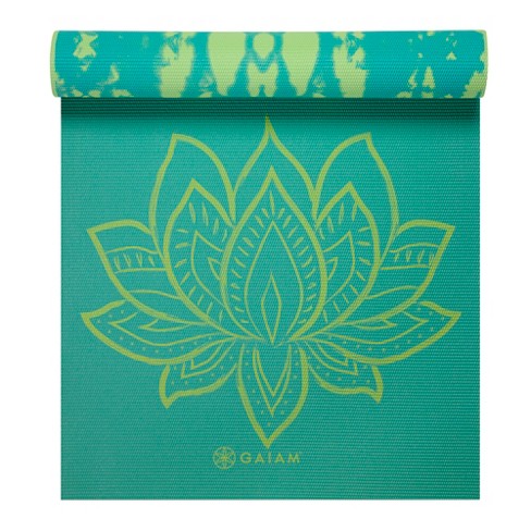 Gaiam Yoga Mat Turquoise Lotus 6mm Target