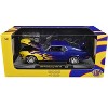1970 Ford Mustang BOSS 429 Blue Metallic with Flame Graphics Limited Edition 1/24 Diecast Model Cars by M2 Machines - 3 of 3