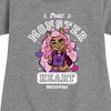 Girls' - Mattel - True Monster At Heart Graphic Short Sleeve Fleece Dress - 2 of 4