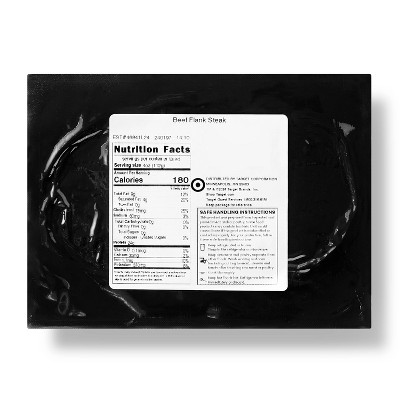 Fresh Beef Boneless Flank Steak Raw - 0.39-1.63lbs - price per lbs - Good & Gather™